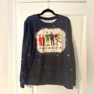 Christmas character friends long sleeve shirt